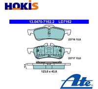 Brake pads 13.0470-7162.2 ATE for MINI MINI MINI Convertible