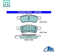 ATE 13.0470-7162.2 Brake pad set