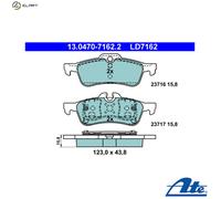 ATE 13.0470-7162.2 Brake pad set
