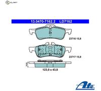 Brake pads 13.0470-7162.2 ATE for MINI MINI MINI Convertible