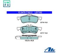 ATE 13.0470-7162.2 Brake pad set