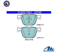 Brake pads 13.0470-7169.2 ATE for BMW 7 5 5 Touring 6 6 Convertible X5 X6