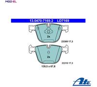 BRAKE PAD SET DISC BRAKE 13.0470-7169.2 FOR BMW N73B60B/A 6.0L 12cyl