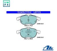 ATE 13.0470-7172.2 Brake pad set