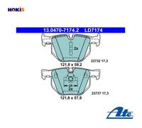 ATE 13047071742 Ceramic Disc Brake Pad Set