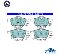 ATE Brake Pads 13.0470-7179.2 for OPEL Meriva A, Astra H Estate/Van