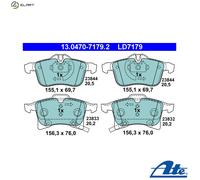 ATE Brake Pads 13.0470-7179.2 for OPEL Meriva A, Astra H Estate/Van