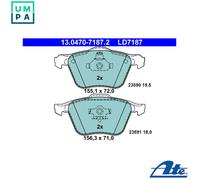 ATE 13.0470-7187.2 Brake pad set