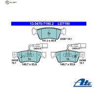 ATE 13.0470-7190.2 Brake pad set