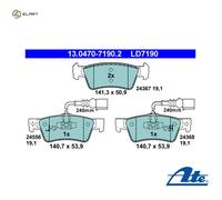ATE 13.0470-7190.2 Brake pad set