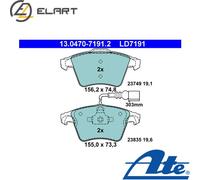 BRAKE PAD SET DISC BRAKE 13.0470-7191.2 FOR VW TOUAREG CASB/BUN/CASC/CASA 3.0L
