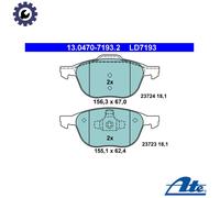 ATE 13047071932 Ceramic Disc Brake Pad Set