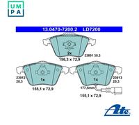 BRAKE PAD SET DISC BRAKE 13.0470-7200.2 FOR SKODA VW CC/PASSAT/SEDAN/GRANDE 2.0L