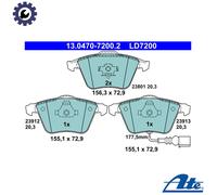 ATE Brake Pad Set 13.0470-7200.2 – Disc Brake for Audi, SEAT, Skoda, VW