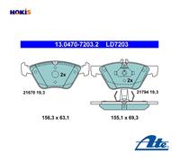BRAKE PAD SET DISC BRAKE 13.0470-7203.2 FOR MERCEDES-BENZ M272.944/943 3.0L 6cyl
