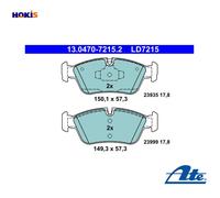 Brake pads 13.0470-7215.2 ATE for BMW 1 3