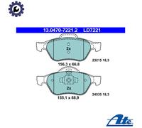 BRAKE PAD SET DISC BRAKE 13.0470-7221.2 FOR RENAULT CLIO/EURO/III/CAMPUS 1.5L