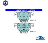 Brake pads 13.0470-7225.2 ATE for BMW 3 Touring 3 3 Convertible 3 Coupe X1