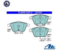 BRAKE PAD SET DISC BRAKE 13.0470-7227.2 FOR VW GOLF/VI/Convertible/CITY/VAN 2.0L