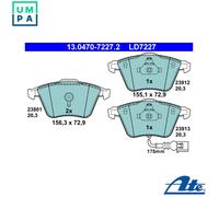 ATE 13.0470-7227.2 Brake pad set