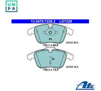ATE Brake Pads 13.0470-7228.2 – Ceramic – Fits Land Rover, Ford, Volvo