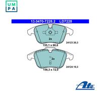 ATE Brake Pads 13.0470-7228.2 – Ceramic – Fits Land Rover, Ford, Volvo