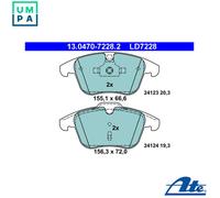 BRAKE PAD SET DISC BRAKE 13.0470-7228.2 FOR LAND ROVER FREELANDER LR2/SUV 2.2L