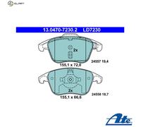 DISC BRAKE PADS SET FOR CITROEN PEUGEOT DS C4 II B7 5FV RHE AHR RHH ATE
