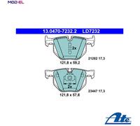 BRAKE PAD SET DISC BRAKE 13.0470-7232.2 FOR BMW X5/SAV/E70/F15/F85 X6/SAC/E71