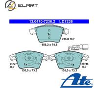 BRAKE PAD SET DISC BRAKE 13.0470-7236.2 FOR VW CALIFORNIA/T5/Camper/T6 1.9L 4cyl