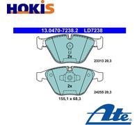 Brake pads 13.0470-7238.2 ATE for BMW 3 Touring X1 3 3 Coupe 3 Convertible
