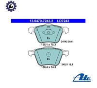 Brake pads 13.0470-7243.2 ATE for VOLVO FORD