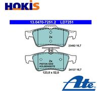 NEW DISC BRAKE PADS SET FOR RENAULT LAGUNA III BT0 1 M4R 704 F4R 811 ATE
