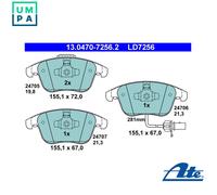 BRAKE PAD SET DISC BRAKE 13.0470-7256.2 FOR AUDI A4/S4/Allroad A5/S5/Sportback