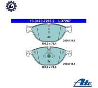 BRAKE PAD SET DISC BRAKE 13.0470-7267.2 FOR BMW 5/F10/F11/Gran/Turismo/F07 3.0L