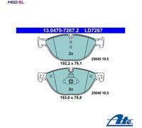 ATE Brake Pad Set 13.0470-7267.2 for BMW 5 Series F10/F11/F07 3.0L