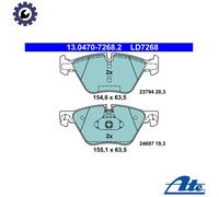 Brake pads 13.0470-7268.2 ATE for BMW 5 5 Touring