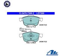 ATE 13.0470-7269.2 Brake pad set