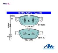 BRAKE PAD SET DISC BRAKE 13.0470-7280.2 FOR AUDI A6/S6/Allroad A8L A7/S7 2.0L A6