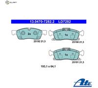 ATE 13.0470-7282.2 Brake pad set