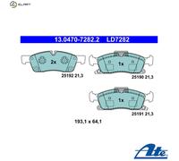 ATE 13.0470-7282.2 Brake pad set