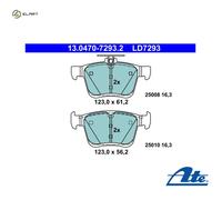 BRAKE PAD SET DISC BRAKE 13.0470-7293.2 FOR SKODA VW GOLF/VII/SPORTSVAN/TOURAN