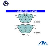 BRAKE PAD SET DISC BRAKE 13.0470-7296.2 FOR BMW 5/E61/E60 N43B20A N47D20A 2.0L