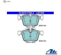 Brake pads 13.0470-7304.2 ATE for MERCEDES-BENZ C-CLASS C-CLASS T-Model