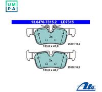 Brake pads 13.0470-7315.2 ATE for BMW MINI