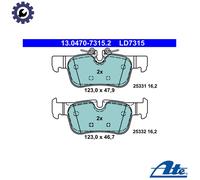 BRAKE PAD SET DISC BRAKE 13.0470-7315.2 FOR MINI COUNTRYMAN CLUBMAN BMW B37C15