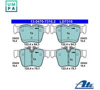 ATE Brake Pads 13.0470-7316.2 - Disc Brake Set for Mercedes-Benz GLC / GLC Coupe