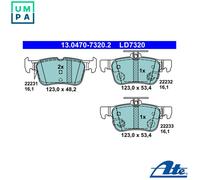 Brake Pad Set, disc brake for FORD FORD USA:EDGE,S-MAX,KUGA II,ESCAPE II