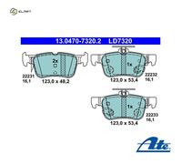 BRAKE PAD SET DISC BRAKE 13.0470-7320.2 FOR FORD USA T9CE/T9CF/T8CM/T8CC 2.0L