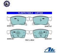 ATE 13.0470-7324.2 Brake pad set